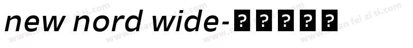 new nord wide字体转换